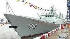 China Launches New Stealth Frigate